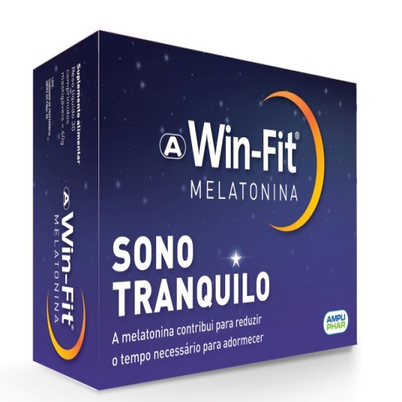 Win-Fit Melatonina 60 Comprimidos Mastigáveis
